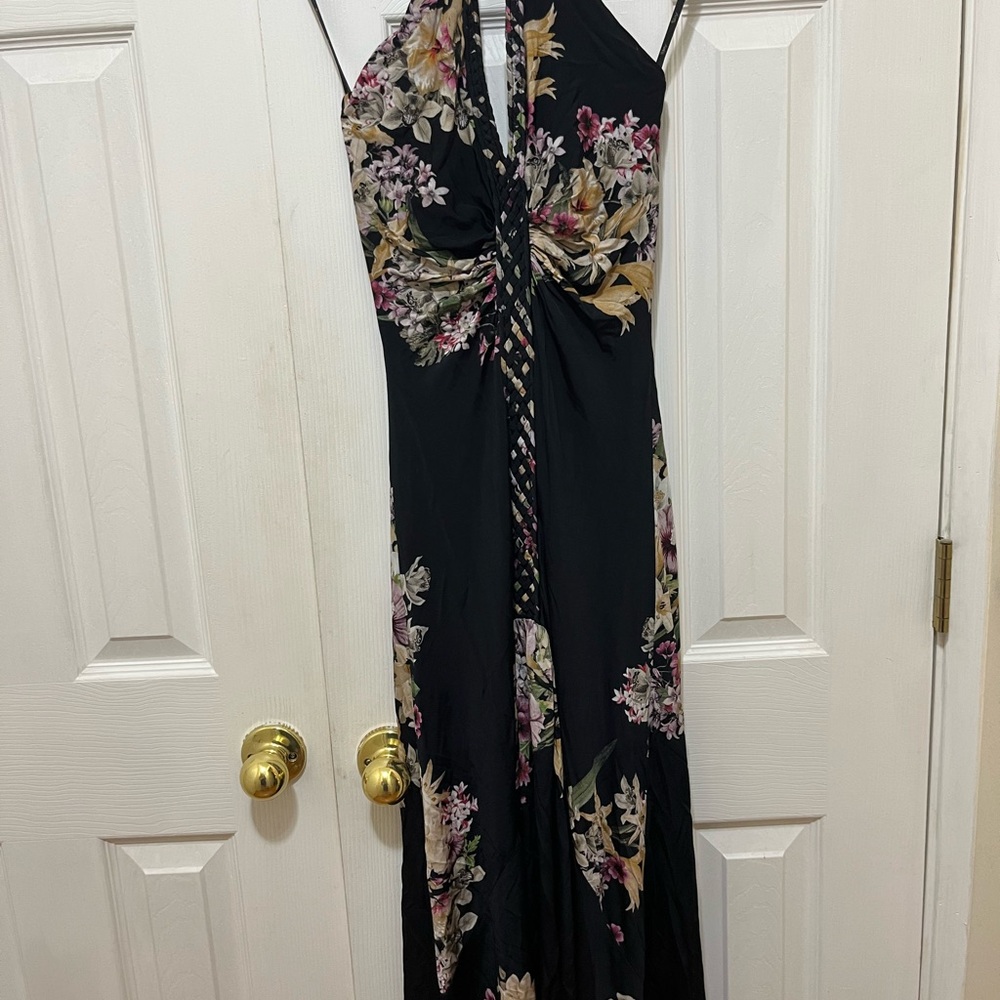 Floral Black Dress